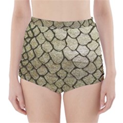 Snake Print High-waisted Bikini Bottoms by NSGLOBALDESIGNS2