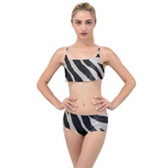 Zebra Print Layered Top Bikini Set by NSGLOBALDESIGNS2