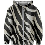 Zebra 2 print Kids Zipper Hoodie Without Drawstring