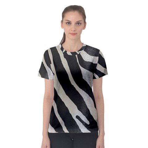 Zebra 2 Print Women s Sport Mesh Tee by NSGLOBALDESIGNS2