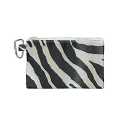 Zebra 2 Print Canvas Cosmetic Bag (small) by NSGLOBALDESIGNS2