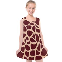 Gulf Lrint Kids  Cross Back Dress by NSGLOBALDESIGNS2