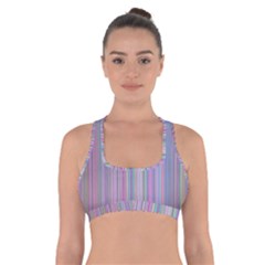 Broken Tv Screen Cross Back Sports Bra by dressshop