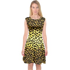 Leopard Version 2 Capsleeve Midi Dress by dressshop