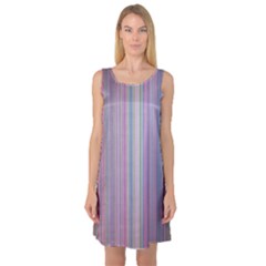 Rainbow Stripe Version 2 Sleeveless Satin Nightdress by dressshop