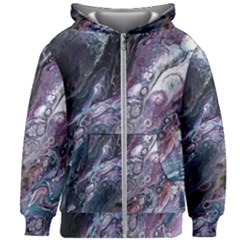 Planetary Kids Zipper Hoodie Without Drawstring by ArtByAng