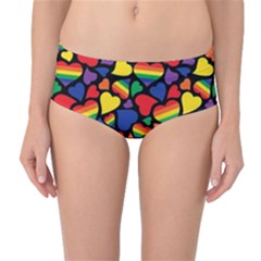 Prideheartsrepeat Mid-waist Bikini Bottoms by PrideMarks