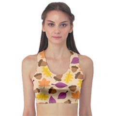 Acorn Pattern Sports Bra