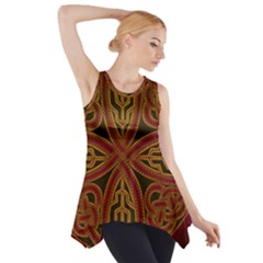 Beautiful Art Pattern Side Drop Tank Tunic