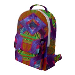 Glitch Glitch Art Grunge Distortion Flap Pocket Backpack (large) by Nexatart