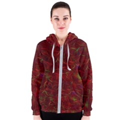 Abstract Pattern Color Shape Women s Zipper Hoodie