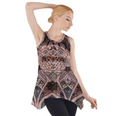 Pattern Decoration Art Architecture Side Drop Tank Tunic