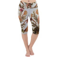 Holy Land Flowers 4 Lightweight Velour Cropped Yoga Leggings by DeneWestUK