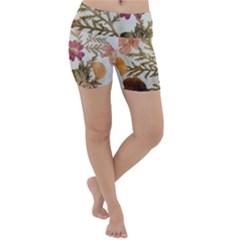 Holy Land Flowers 10 Lightweight Velour Yoga Shorts by DeneWestUK