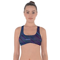 Glass Scifi Violet Ultraviolet Got No Strings Sports Bra by Sapixe