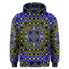 Digital Art Background Yellow Blue Men s Overhead Hoodie by Sapixe