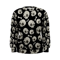 Halloween Skull Pattern Women s Sweatshirt by Valentinaart