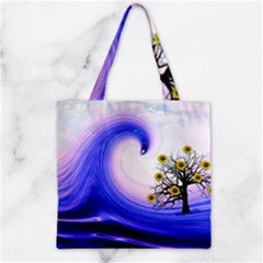 Composing Nature Background Graphic Zipper Grocery Tote Bag by Sapixe