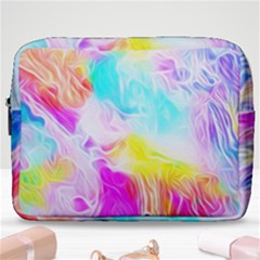 Background Drips Fluid Colorful Make Up Pouch (large)