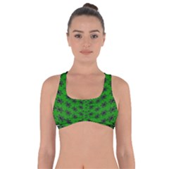 Forest Flowers In The Green Soft Ornate Nature Got No Strings Sports Bra by pepitasart