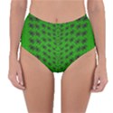 Forest Flowers In The Green Soft Ornate Nature Reversible High-Waist Bikini Bottoms View3