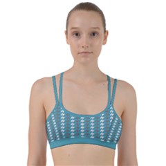 Swan Herd Houndstooth Pattern  Line Them Up Sports Bra