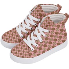 Qt Pie Polka Dot Pattern Kid s Hi-top Skate Sneakers by emilyzragz