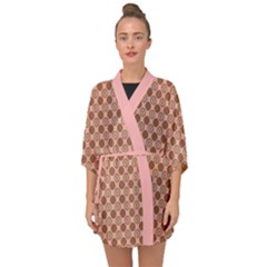 Qt Pie Polka Dot Pattern Half Sleeve Chiffon Kimono by emilyzragz