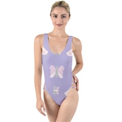 Butterfly Butterflies Merry Girls High Leg Strappy Swimsuit