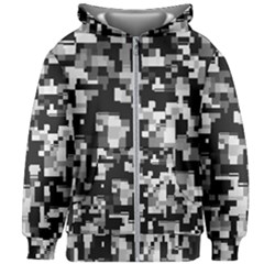 Noise Texture Graphics Generated Kids Zipper Hoodie Without Drawstring