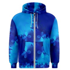 Background Course Gradient Blue Men s Zipper Hoodie by Sapixe