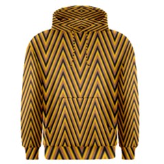 Chevron Brown Retro Vintage Men s Pullover Hoodie by Sapixe