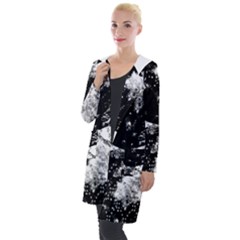 Moon And The Stars Pattern Hooded Pocket Cardigan