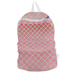 Morning Glory Argyle (blue Sky) Pattern Foldable Lightweight Backpack by emilyzragz