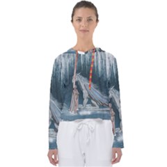 Wonderful Fairy With Ice Dragon Women s Slouchy Sweat