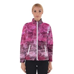 Pink Crystal Fractal Winter Jacket by bloomingvinedesign