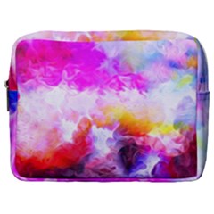 Background Drips Fluid Colorful Make Up Pouch (large)