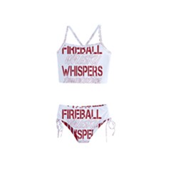 Fireball Whiskey Shirt Solid Letters 2016 Girls  Tankini Swimsuit