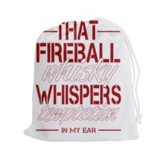 Fireball Whiskey Shirt Solid Letters 2016 Drawstring Pouch (xxl) by crcustomgifts