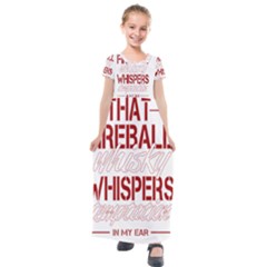 Fireball Whiskey Shirt Solid Letters 2016 Kids  Short Sleeve Maxi Dress by crcustomgifts