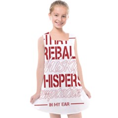 Fireball Whiskey Shirt Solid Letters 2016 Kids  Cross Back Dress