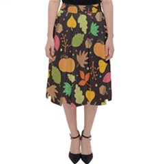 Thanksgiving Pattern Classic Midi Skirt by Valentinaart