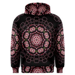 Fantasy Flowers Ornate And Polka Dots Landscape Men s Overhead Hoodie