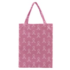 Pink Ribbon - Breast Cancer Awareness Month Classic Tote Bag by Valentinaart