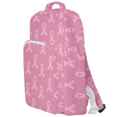 Pink Ribbon - Breast Cancer Awareness Month Double Compartment Backpack