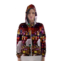 Painted House Hooded Windbreaker (women) by MRTACPANS