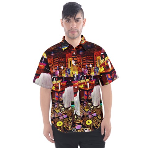 Painted House Men s Short Sleeve Shirt by MRTACPANS