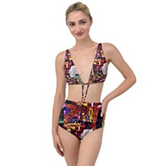 Painted House Tied Up Two Piece Swimsuit