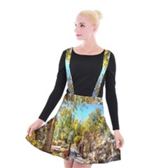 Landscape # 2 The Path Suspender Skater Skirt
