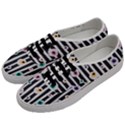 Pattern Eyeball black and white naive stripes Gothic Halloween Men s Classic Low Top Sneakers View2